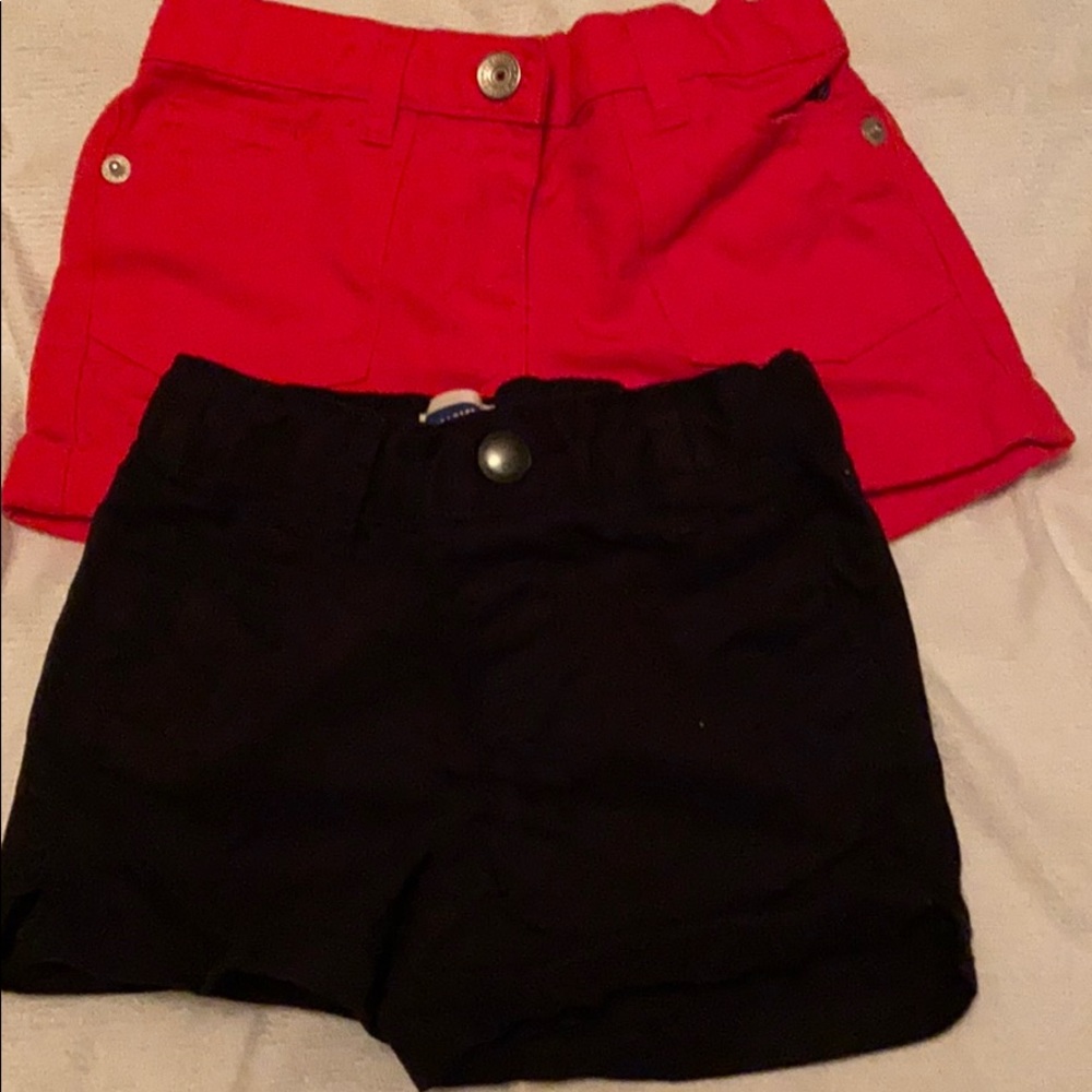 2 pairs of jean shorts girl size 2T